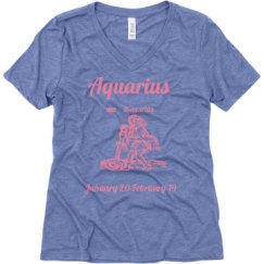 Ladies Relaxed Fit Super Soft Triblend V-Neck Tee