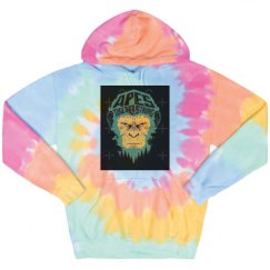 Unisex Tie-Dye Fleece Hoodie