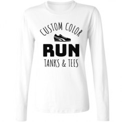 Ladies Relaxed Fit Basic Long Sleeve Tee