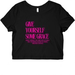 Ladies Slim Fit Crop Top Tee