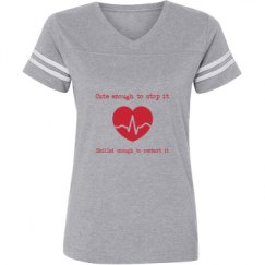 Ladies Relaxed Fit Vintage Sports Tee