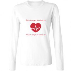 Ladies Relaxed Fit Basic Long Sleeve Tee