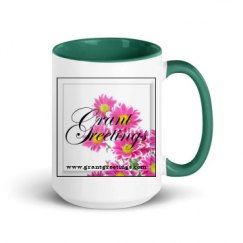 15oz Ceramic Mug with Color Inside