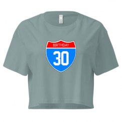 Ladies Festival Cali Crop Top Tee