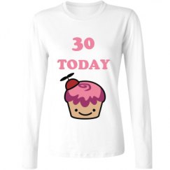 Ladies Relaxed Fit Basic Long Sleeve Tee