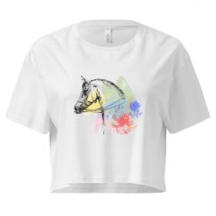 Ladies Festival Cali Crop Top Tee