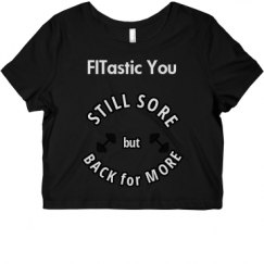 Ladies Slim Fit Crop Top Tee