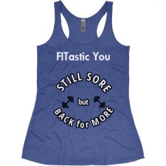 Ladies Slim Fit Super Soft Racerback Triblend Tank