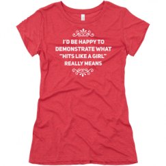 Ladies Slim Fit Super Soft Triblend Tee