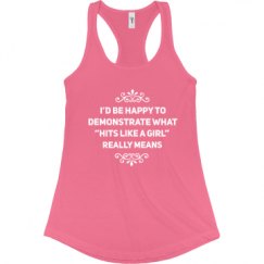 Ladies Slim Fit Racerback Tank Top