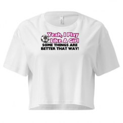 Ladies Festival Cali Crop Top Tee