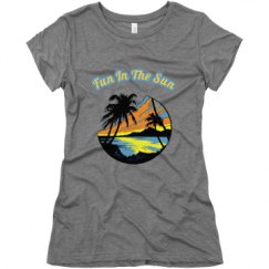 Ladies Slim Fit Super Soft Triblend Tee