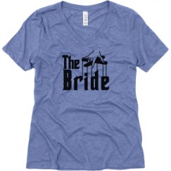 Ladies Relaxed Fit Super Soft Triblend V-Neck Tee