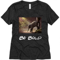 Ladies Relaxed Fit Super Soft Triblend V-Neck Tee