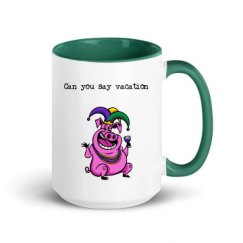 15oz Ceramic Mug with Color Inside