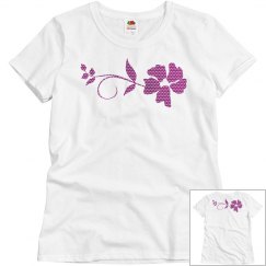 polka dot flower design 