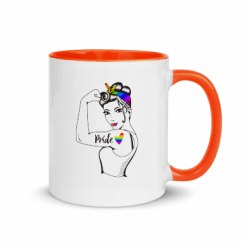 11oz Ceramic Mug with Color Inside