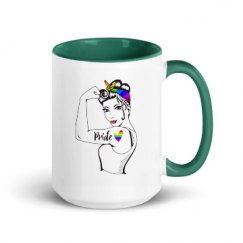 15oz Ceramic Mug with Color Inside