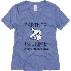 Ladies Relaxed Fit Super Soft Triblend V-Neck Tee