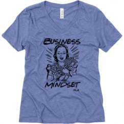 Ladies Relaxed Fit Super Soft Triblend V-Neck Tee