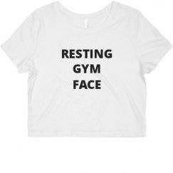 Ladies Slim Fit Crop Top Tee