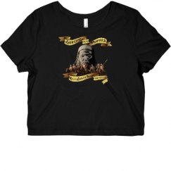 Ladies Slim Fit Crop Top Tee