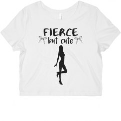 Ladies Slim Fit Crop Top Tee