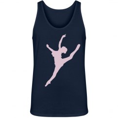 Leaping Ballerina Silhouette Unisex Tank Top