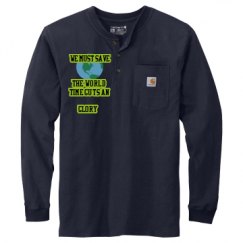 Unisex Carhartt Long Sleeve Henley Tee