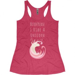 Ladies Slim Fit Super Soft Racerback Triblend Tank