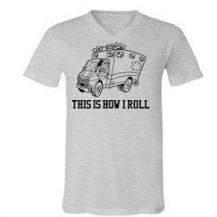 Unisex V-Neck Jersey Tee