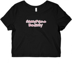 Ladies Slim Fit Crop Top Tee