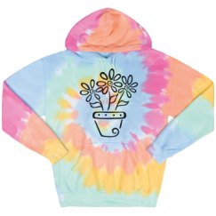 Unisex Tie-Dye Fleece Hoodie