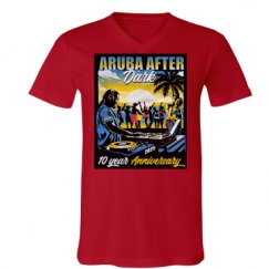 Unisex V-Neck Jersey Tee