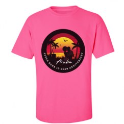 Unisex Ultra Cotton Safety Neon Crewneck Tee