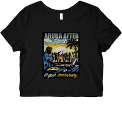 Ladies Slim Fit Crop Top Tee