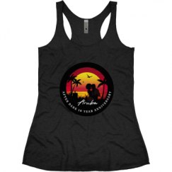 Ladies Slim Fit Super Soft Racerback Triblend Tank