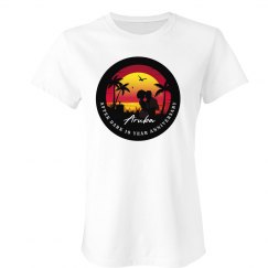 AAD 10TH ANNIVERSARY 2025 WOMEN'S TEE - ARUBA ROMANCE