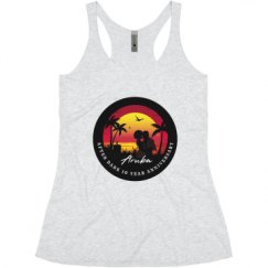 Ladies Slim Fit Super Soft Racerback Triblend Tank