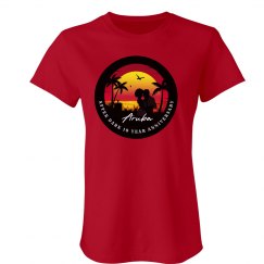 AAD 10TH ANNIVERSARY 2025 WOMEN'S TEE - ARUBA ROMANCE
