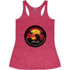 Ladies Slim Fit Super Soft Racerback Triblend Tank