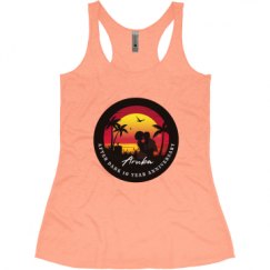 Ladies Slim Fit Super Soft Racerback Triblend Tank