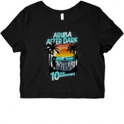 Ladies Slim Fit Crop Top Tee