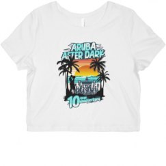 Ladies Slim Fit Crop Top Tee