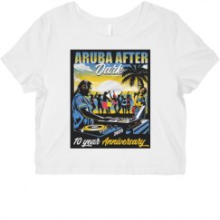 Ladies Slim Fit Crop Top Tee