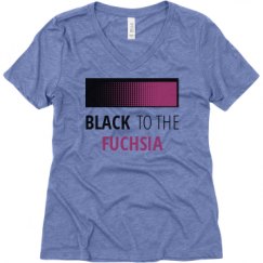 Ladies Relaxed Fit Super Soft Triblend V-Neck Tee