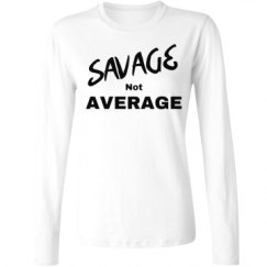 Ladies Relaxed Fit Basic Long Sleeve Tee