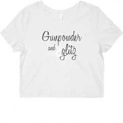 Ladies Slim Fit Crop Top Tee