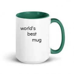 15oz Ceramic Mug with Color Inside