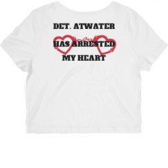 Ladies Slim Fit Crop Top Tee